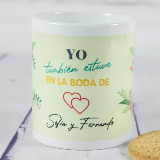 Taza personalizada para invitados (Detalle de presentación)