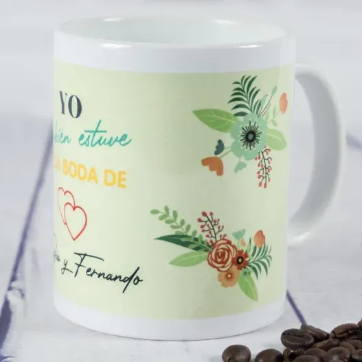 Taza personalizada para invitados (Foto de catálogo)