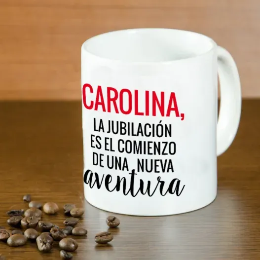 Taza personalizada para jubilaci&oacute;n (Vista alternativa)
