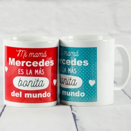 Taza personalizada para la mam&aacute; m&aacute;s bonita (Vista alternativa)