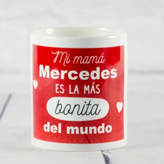 Taza personalizada para la mam&aacute; m&aacute;s bonita (Idea de regalo original)