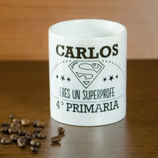 Taza personalizada Superprofe (Idea de regalo original)