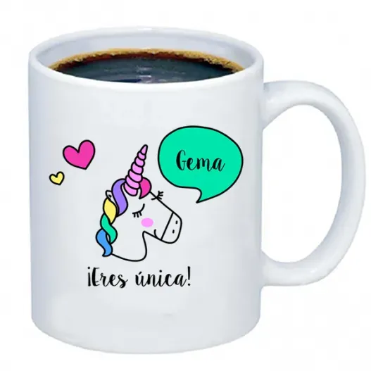 Taza personalizada Unicornio (Idea de regalo original)