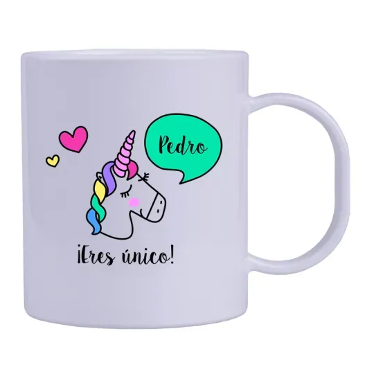Taza personalizada Unicornio (Detalle de presentación)