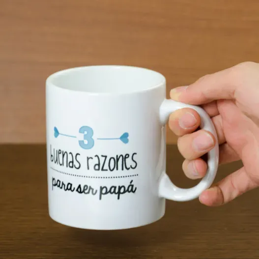 Taza razones para ser pap&aacute; (Idea de regalo original)