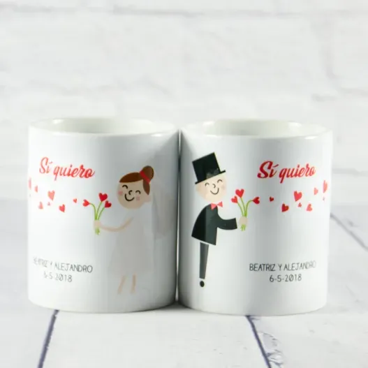 Tazas &iexcl;Si quiero! personalizada