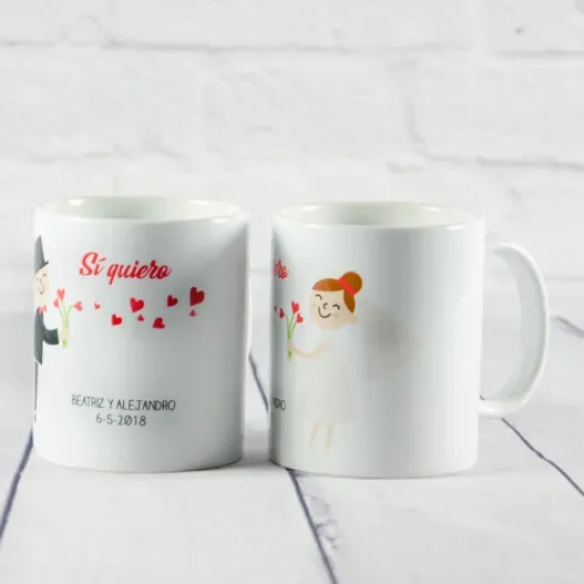 Tazas &iexcl;Si quiero! personalizada (Vista alternativa)