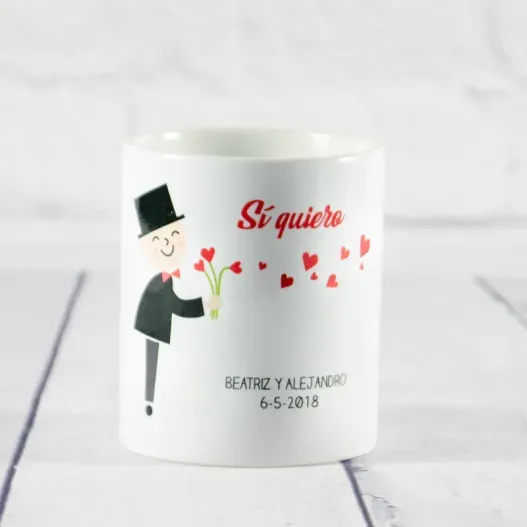 Tazas &iexcl;Si quiero! personalizada (Foto de catálogo)