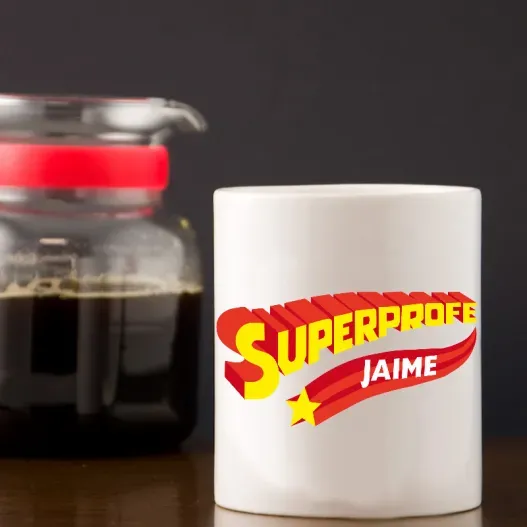 Taza 'Superprofe' personalizada (Foto de catálogo)