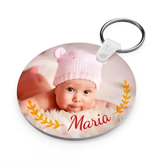 Llavero personalizado con foto redondo (Foto de catálogo)