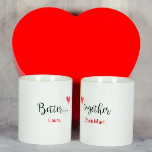 Pack de tazas Better Together (Idea de regalo original)