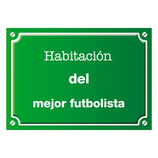 Placa de calle infantil personalizada
