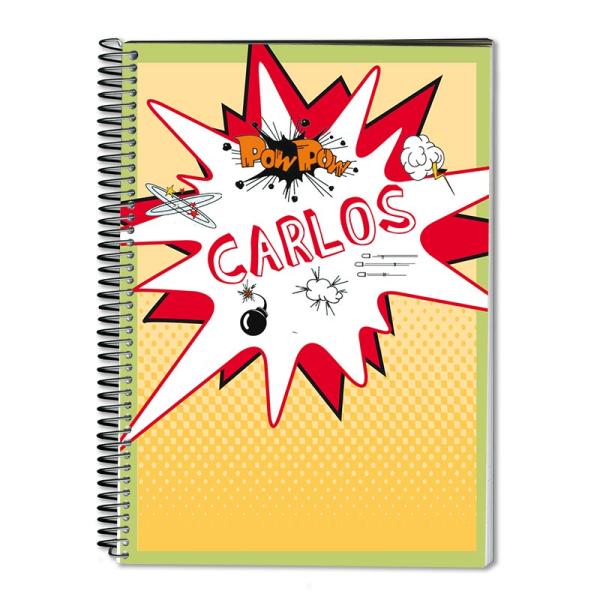 Cuaderno estilo Cómic personalizado