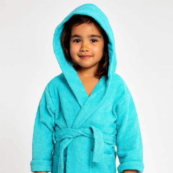 Regalos personalizados: Regalos con nombre: Albornoz infantil bordado con capucha