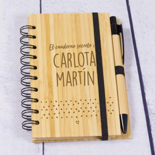 Bloc de notas secreto personalizado