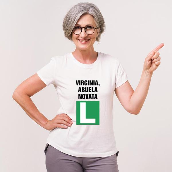 Camiseta abuela novata personalizada
