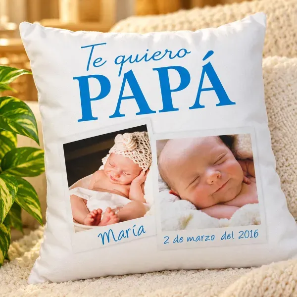 Cojín personalizado Te quiero papá
