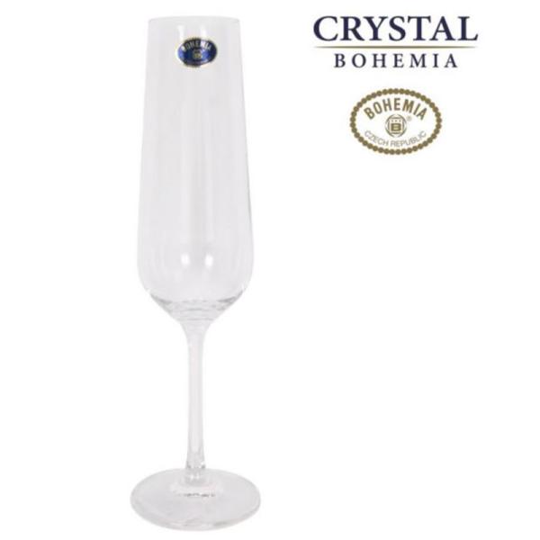 Copa de champagne de cristal de Bohemia