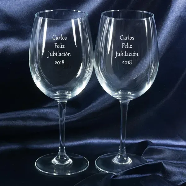 Copas de vino jubilación