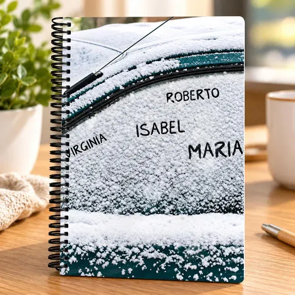 Cuaderno portada coche personalizada