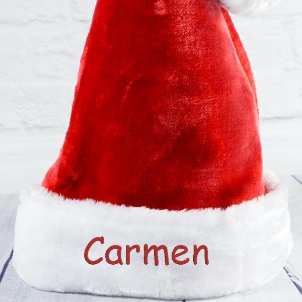Gorro de Papá Nöel bordado
