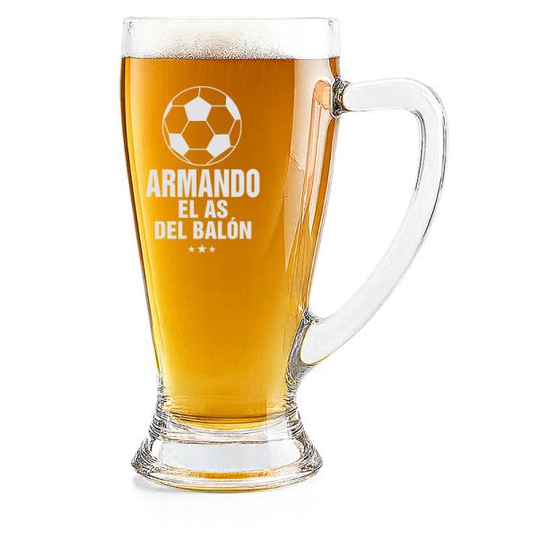 Jarra de cerveza Baviera para el as del balón