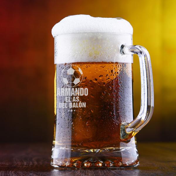 Jarra de cerveza 'El as del balón'