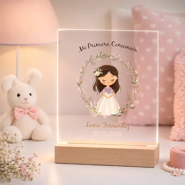 Lámpara personalizada 'Mi Primera Comunión'