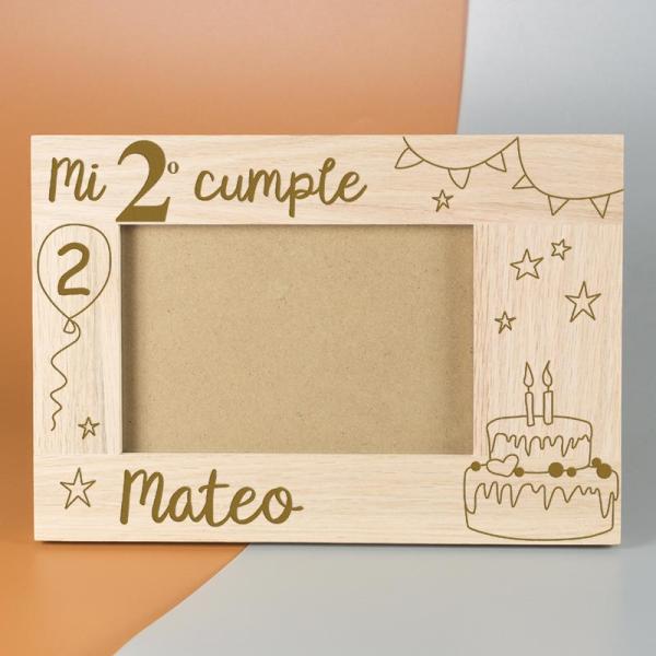 Regalos personalizados: Dise&ntilde;o y decoraci&oacute;n: Marco de fotos infantil personalizado para cumple