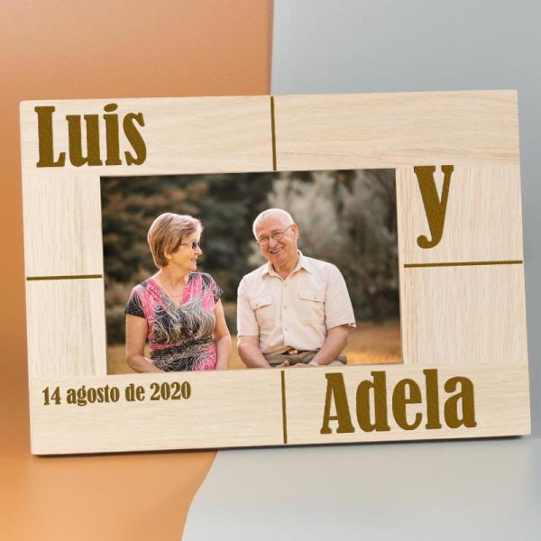 Marco de fotos personalizado para enamorados