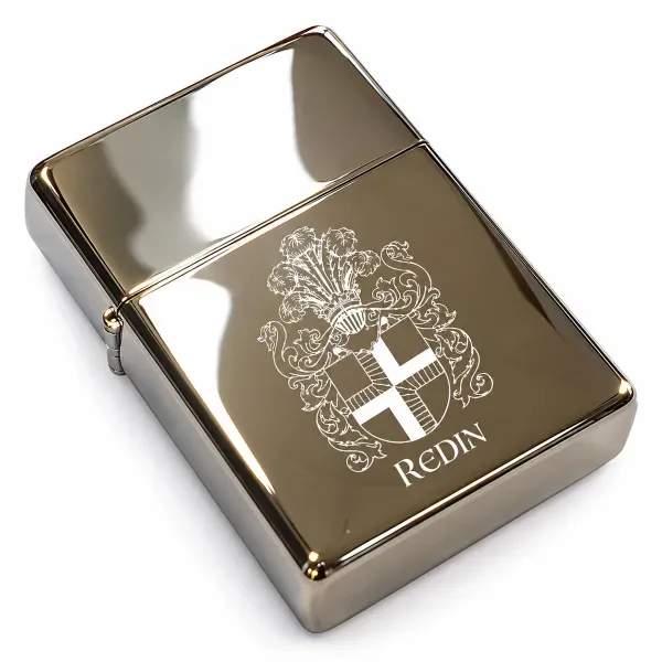Mechero Zippo personalizado con escudo heráldico