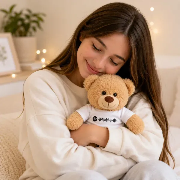 Osito de peluche con código Spotify