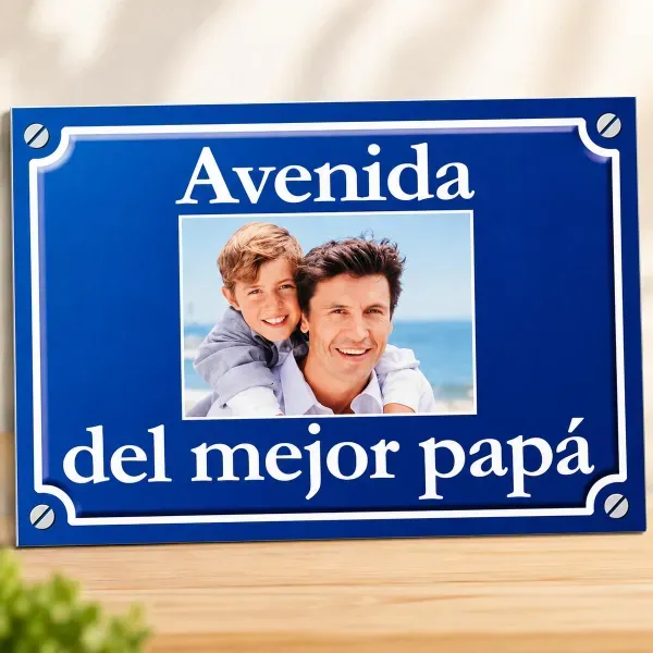 Placa de calle foto personalizada