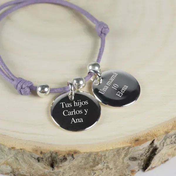 Pulsera medalla personalizada