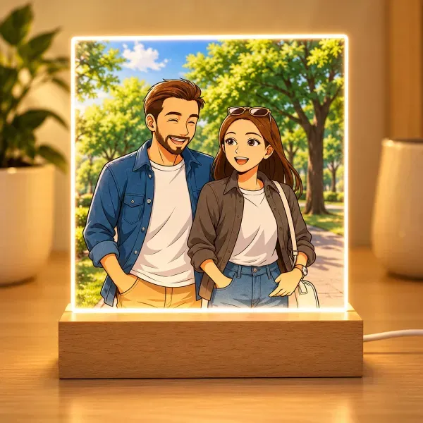 Retrato personalizado a partir de tu foto en lámpara
