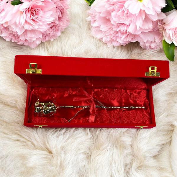 Regalos personalizados: Regalos con nombre: Rosa de oro grabada