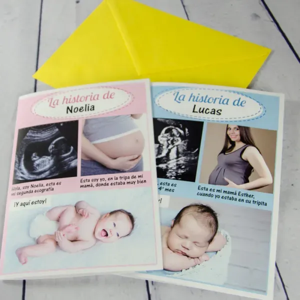 Tarjeta nacimiento la historia de...