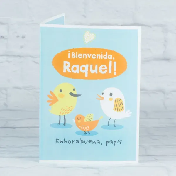 Tarjeta para nacimiento personalizada