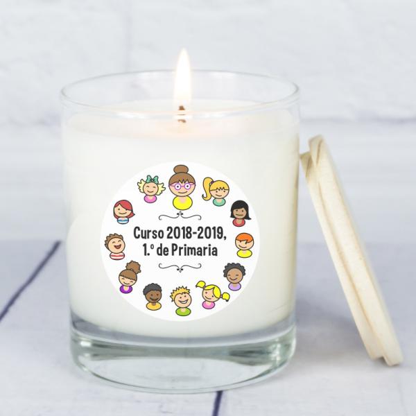 Vela personalizada divertida para profe