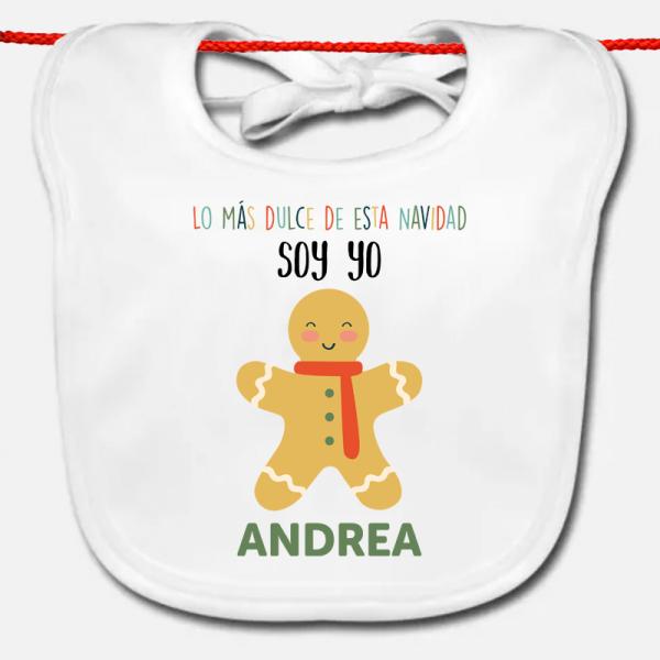 Babero personalizado 'Galleta de Navidad'