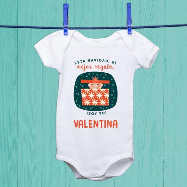 Body bebé personalizado para Navidad