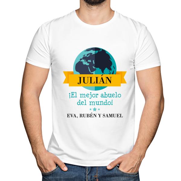 Camiseta personalizada El mejor abuelo del mundo