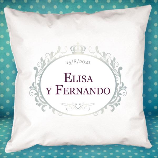 Cojín personalizado para Boda