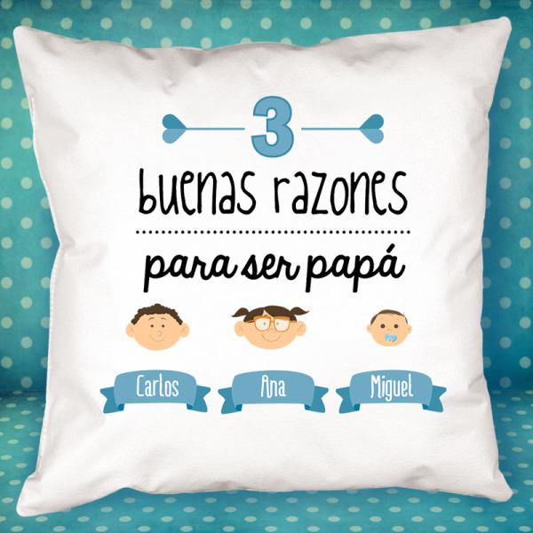 Cojín razones para ser papá