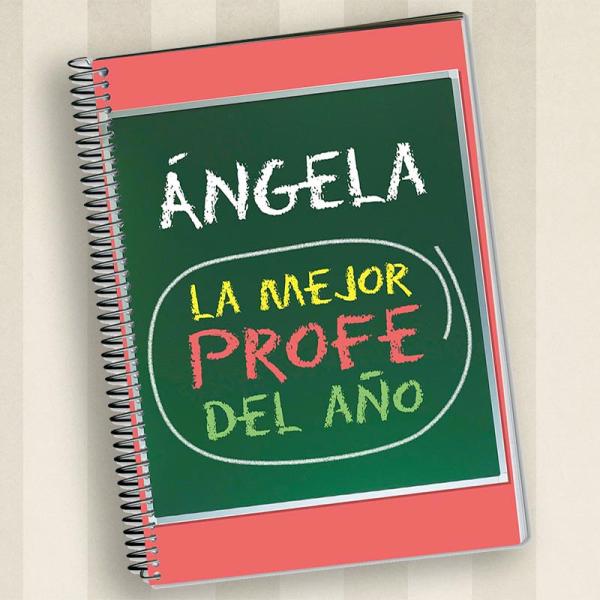 Cuaderno personalizado al mejor profe