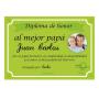 Regalos personalizados: Dise&ntilde;o y decoraci&oacute;n: Diploma para el mejor Padre con foto