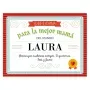 Regalos personalizados: Dise&ntilde;o y decoraci&oacute;n: Diploma para la mejor mam&aacute; personalizado