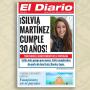 Regalos personalizados: Dise&ntilde;o y decoraci&oacute;n: Falsa portada de peri&oacute;dico para cumplea&ntilde;os