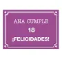 Regalos personalizados: Placa de calle "18 a&ntilde;os" personalizada: Placa de calle "18 a&ntilde;os" personalizada