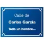 Regalos personalizados: Placa de calle "18 a&ntilde;os" personalizada: Placa de calle "18 a&ntilde;os" personalizada